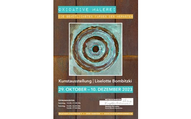 Plakat Ausstellung Oxidative Malerei
