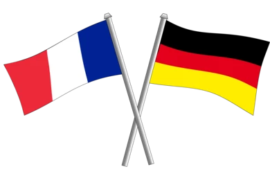 Flaggen Deutschland-Frankreich